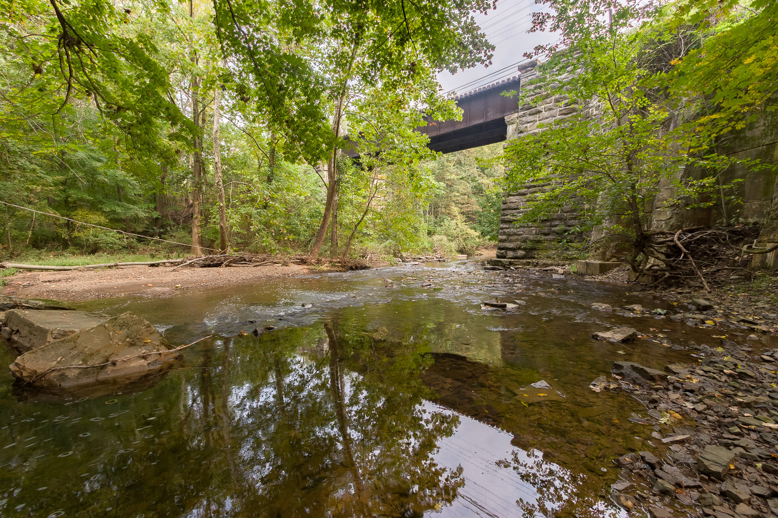 Septa bridge, Kings Woods, Gwynedd Valley